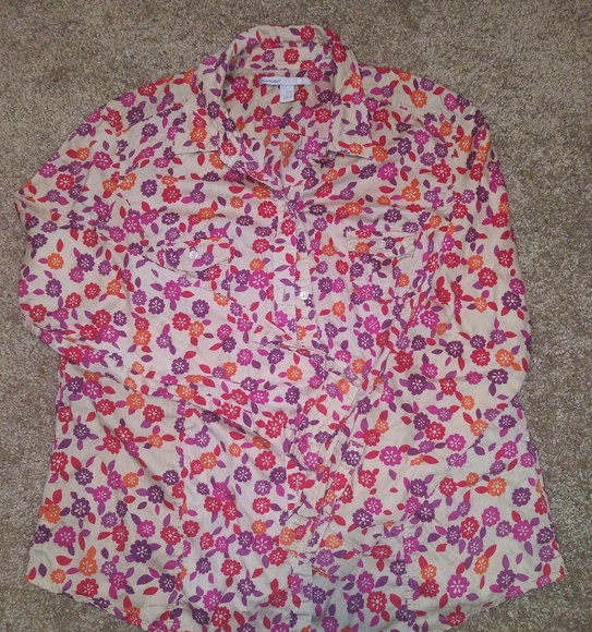 Gorgeous Fall Colored Button Down - Picture 1 of 2